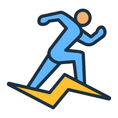Icon representing energy and stamina
